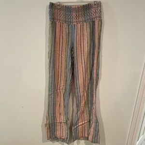 High waisted flowy pants